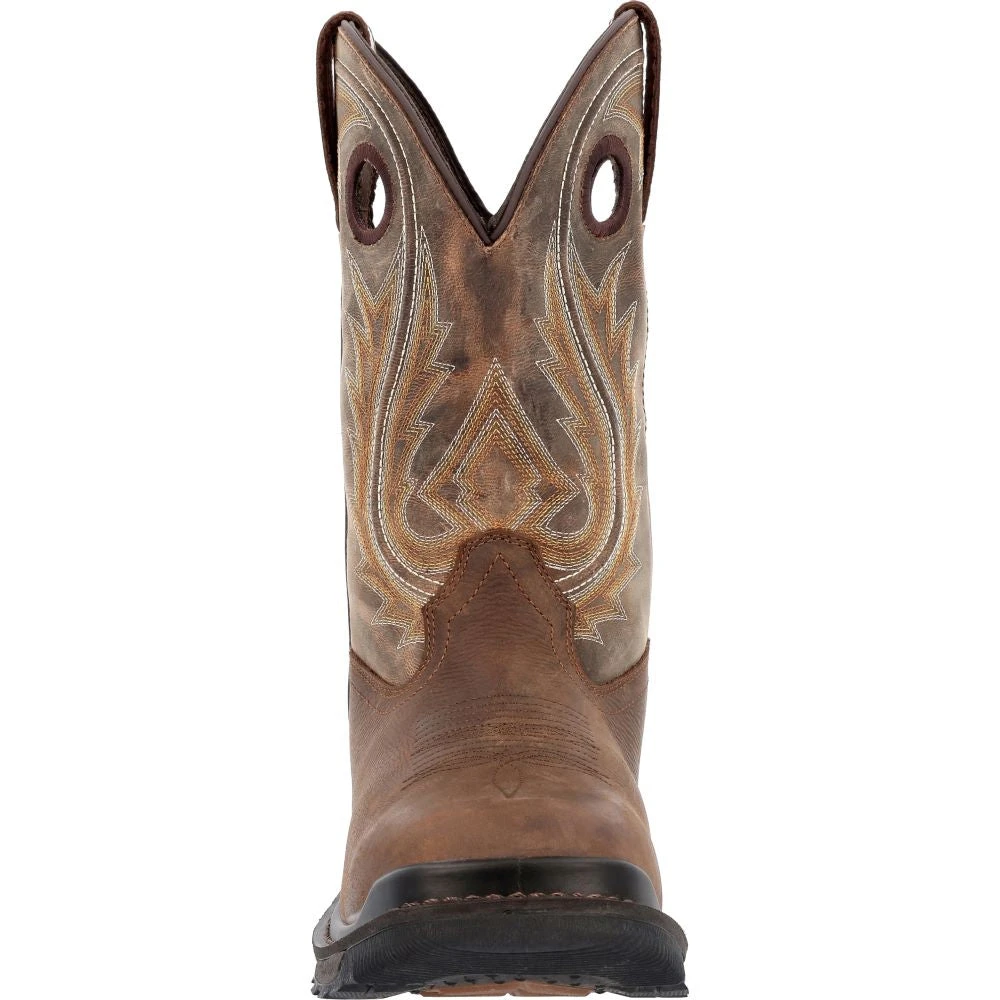 'Rocky' Men's 11" Ram's Horn EH Western Square Toe - Western Dark Brown 4 'Rocky' Men's 11" Ram's Horn EH Western Square Toe - Western Dark Brown - Image 4