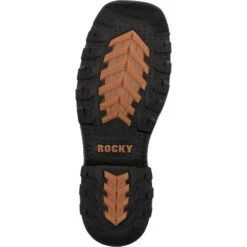 'Rocky' Men's 11" Ram's Horn EH Western Square Toe - Western Dark Brown 9 'Rocky' Men's 11" Ram's Horn EH Western Square Toe - Western Dark Brown -Outdoor Clothing Sale RKW0393 outsole 1024x1024@2x