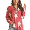 'Panhandle Slim' Women's Star Sweater - Pink