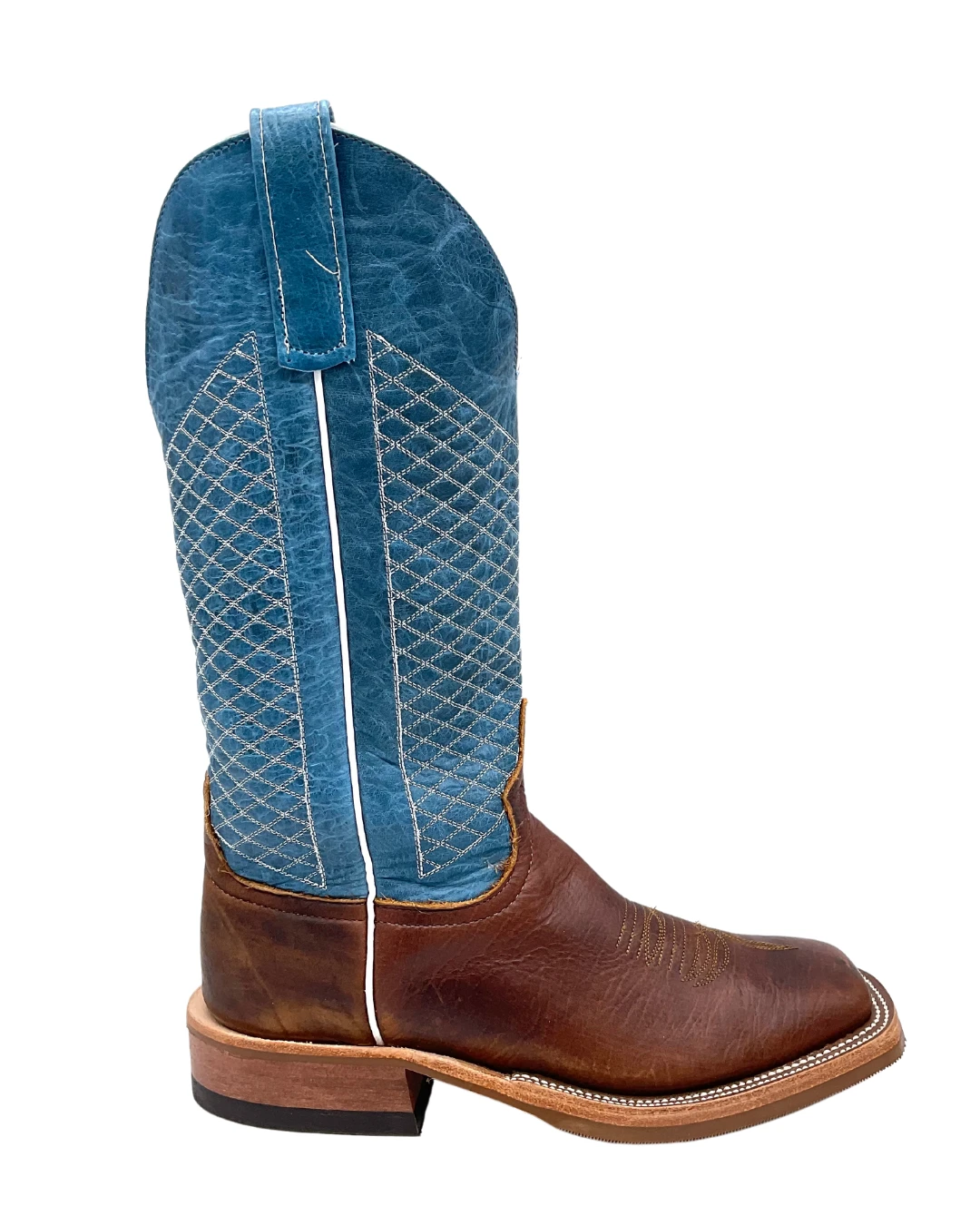 'Anderson Bean' Men's 13" Western Square Toe - Bison / Blue Lava 1 'Anderson Bean' Men's 13" Western Square Toe - Bison / Blue Lava