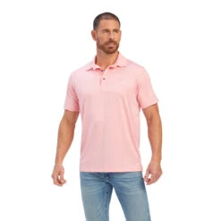 Outdoor Clothing Sale 28 'Ariat' Men's Charger 2.0 Fitted Polo - Peony