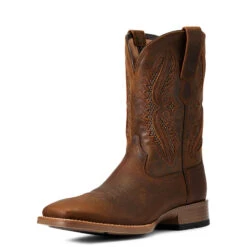 'Ariat' Men's 11" Rowder VentTek 360° Western Square Toe - Earth / Mack Brown -Outdoor Clothing Sale S22 MNS WEST 10040237 3 4 front 1024x1024@2x