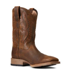 'Ariat' Men's 11" Rowder VentTek 360° Western Square Toe - Earth / Mack Brown -Outdoor Clothing Sale S22 MNS WEST 10040237 medial 1024x1024@2x