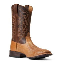 'Ariat' Men's 11" Night Life Ultra Western Square Toe - Ranger Smooth Quill Ostrich / Beam Brown 9 'Ariat' Men's 11" Night Life Ultra Western Square Toe - Ranger Smooth Quill Ostrich / Beam Brown -Outdoor Clothing Sale S22 MNS WEST 10040345 medial 1024x1024@2x