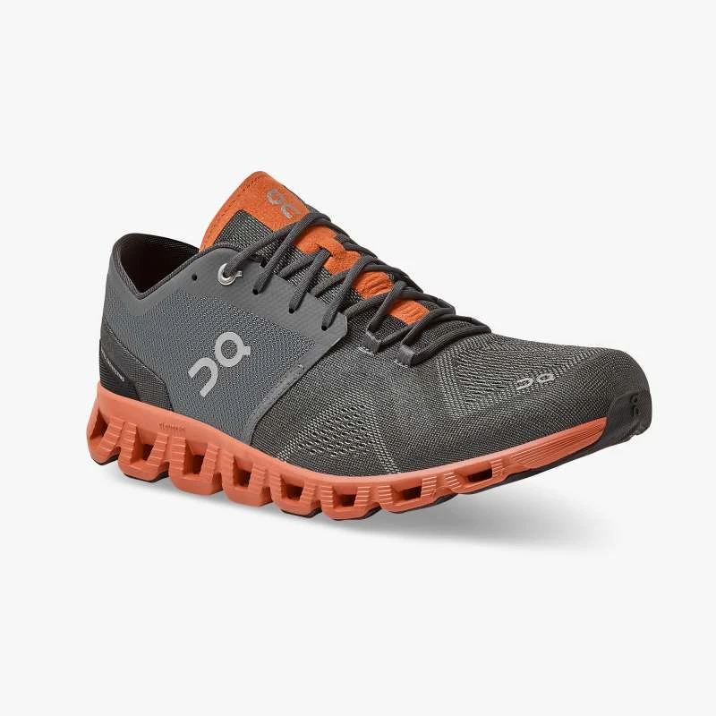 'On Running' Men's Cloud X - Rust / Rock 5 'On Running' Men's Cloud X - Rust / Rock - Image 5