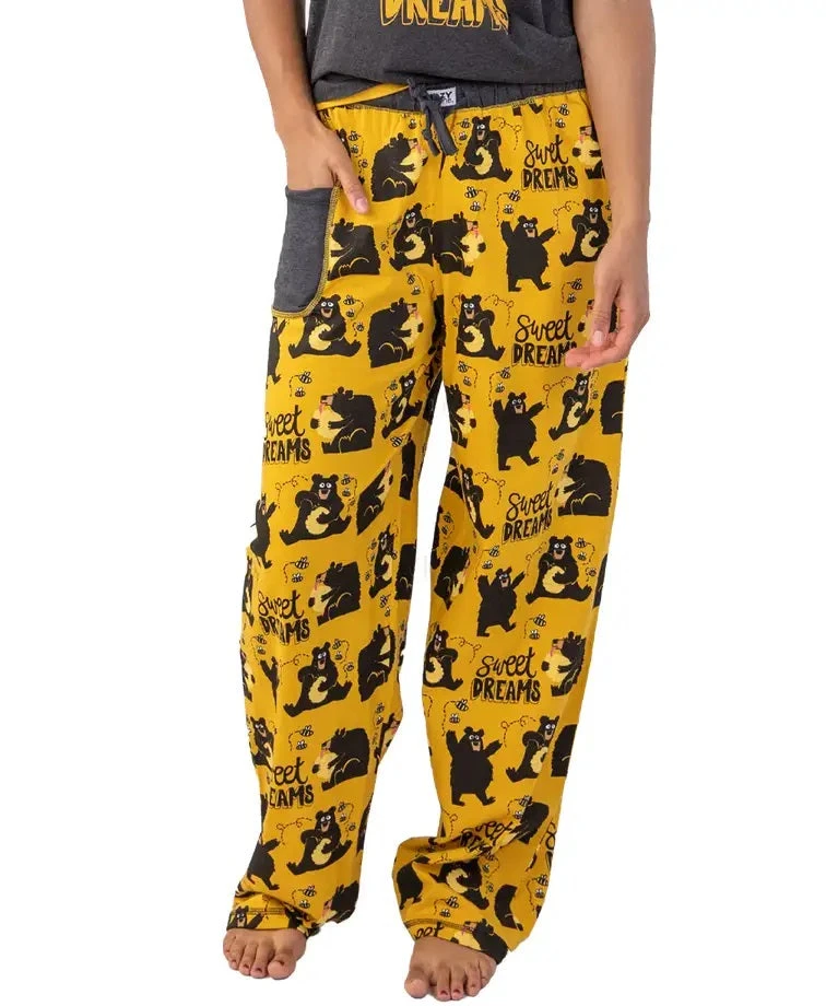 'Lazy One' Women's Sweet Dreams PJ Pant - Yellow 1 'Lazy One' Women's Sweet Dreams PJ Pant - Yellow