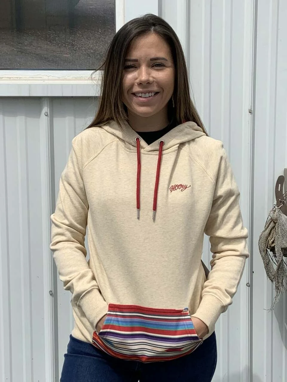'Hooey' Women's Laramie Hoody - Cream / Aztec 2 'Hooey' Women's Laramie Hoody - Cream / Aztec - Image 2
