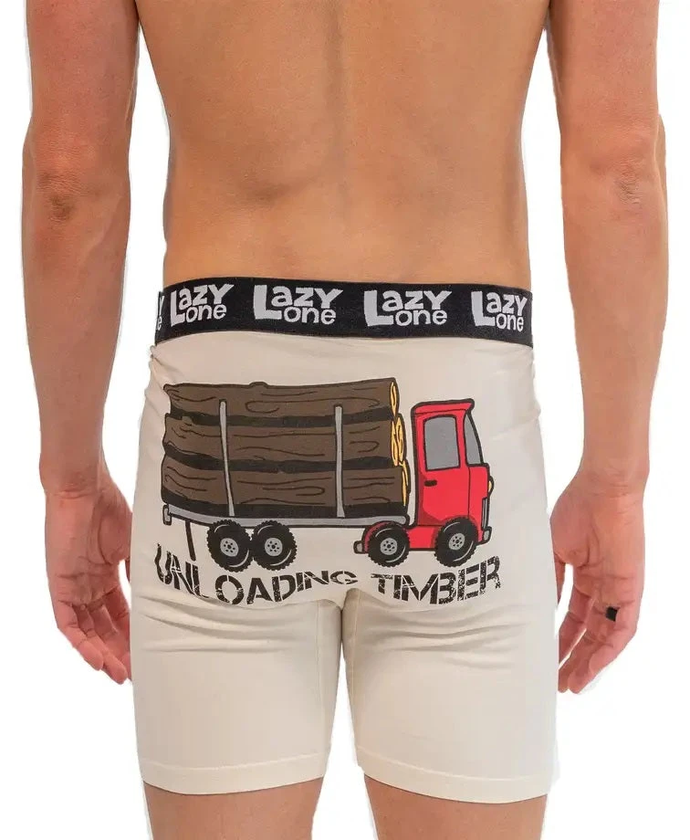 'Lazy One' Men's Unloading Timber Boxer Brief - Tan 1 'Lazy One' Men's Unloading Timber Boxer Brief - Tan