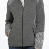 'Cinch' Women's Sweater Knit Jacket - Heather Charcoal