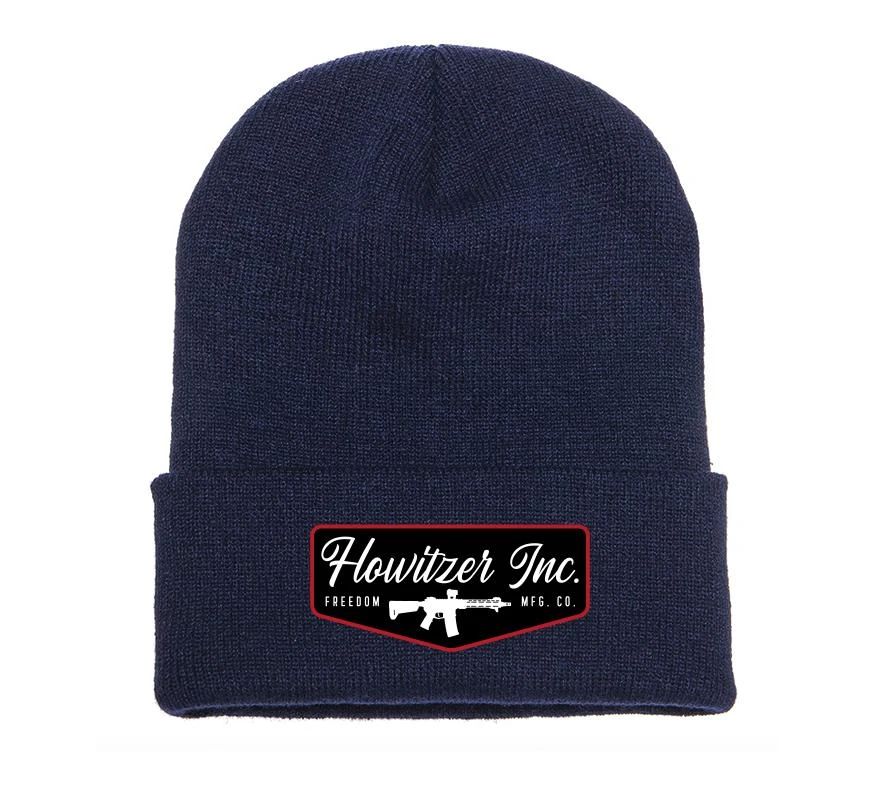 'Howitzer' Men's Stamp Beanie - Navy 1 'Howitzer' Men's Stamp Beanie - Navy