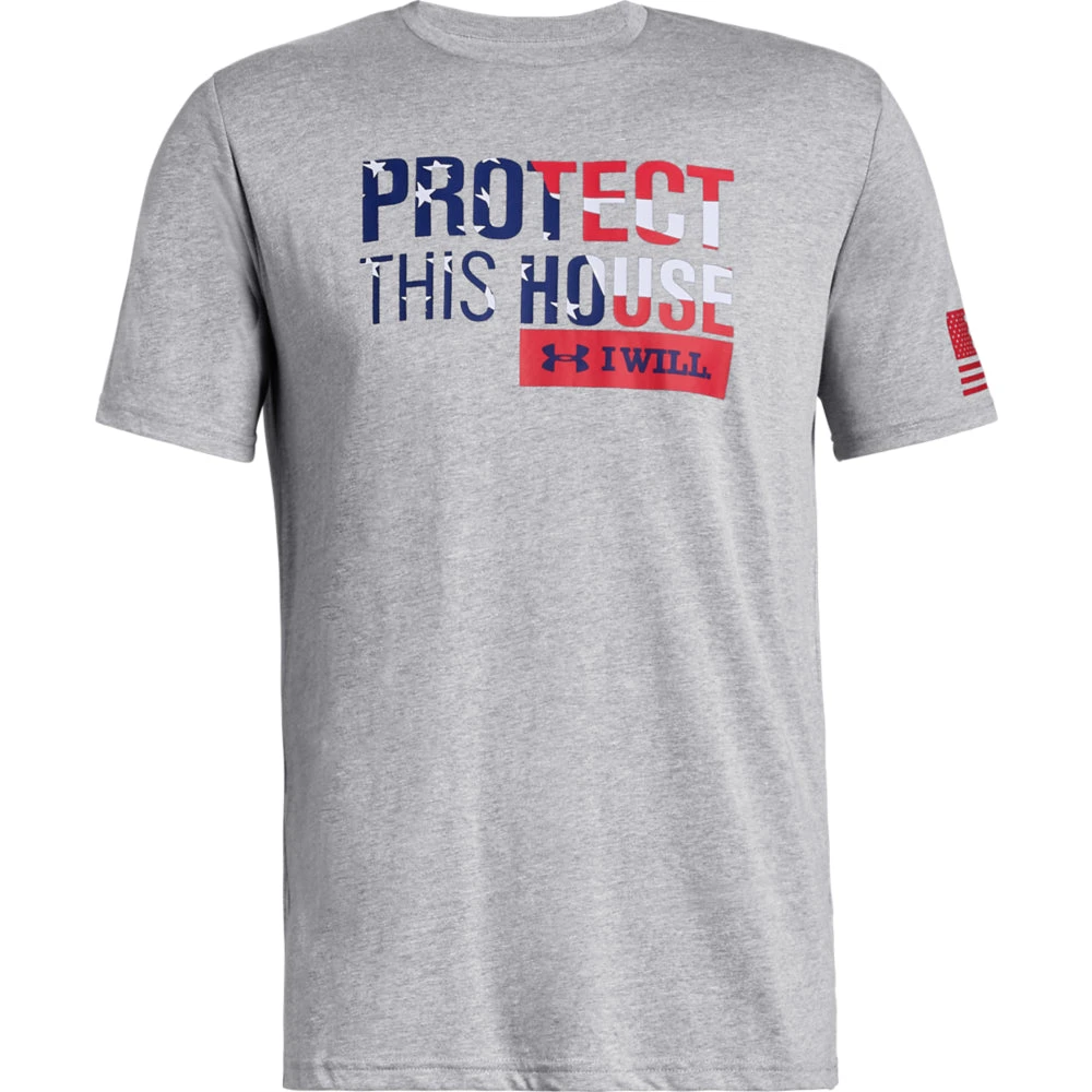 'Under Armour' Men's Protect This House T-Shirt - Steel Light Heather 1 'Under Armour' Men's Protect This House T-Shirt - Steel Light Heather