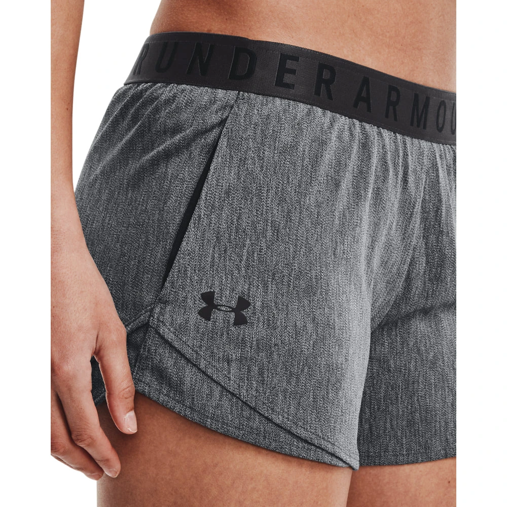 'Under Armour' Women's Play Up Twist Shorts 3.0 - Jet Grey 1 'Under Armour' Women's Play Up Twist Shorts 3.0 - Jet Grey