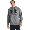 'Under Armour' Men's Rival Fleece Big Logo Hoodie - Pitch Grey