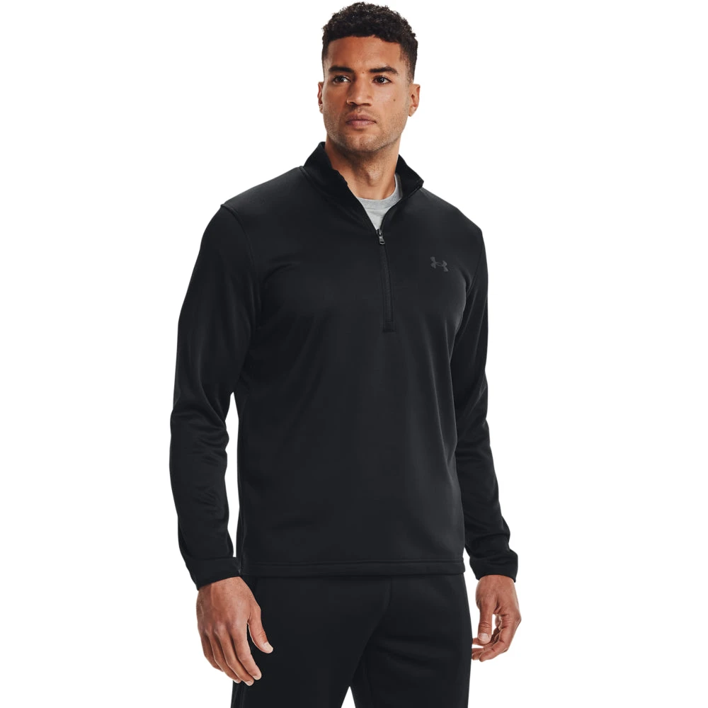 'Under Armour' Men's 1/2 Zip Fleece - Black 1 'Under Armour' Men's 1/2 Zip Fleece - Black