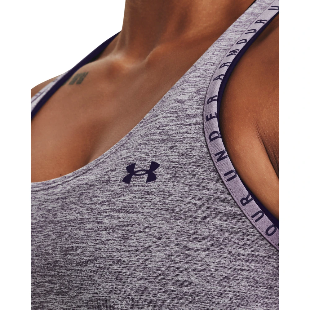 'Under Armour' Women's Knockout Mesh Back Tank - Club Purple 2 'Under Armour' Women's Knockout Mesh Back Tank - Club Purple - Image 2
