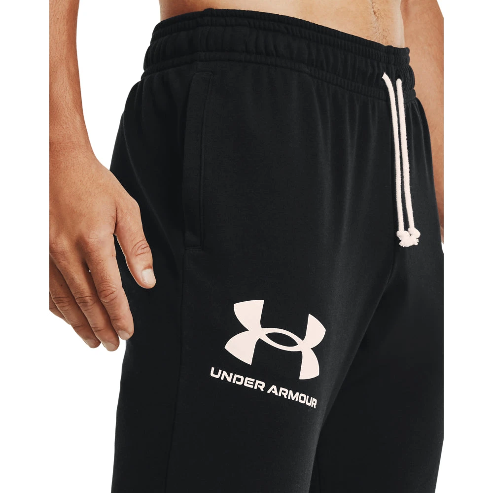 'Under Armour' Men's Rival Terry Joggers - Black 2 'Under Armour' Men's Rival Terry Joggers - Black - Image 2