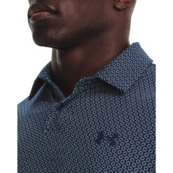 'Under Armour' Men's T2G Printed Polo - Academy / White -Outdoor Clothing Sale s7.V5 1370111 408 COLLAR 1024x1024@2x