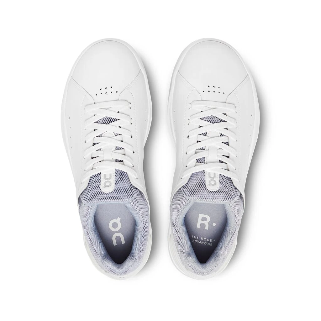 'On Running' Women's THE ROGER Advantage 1 Tennis Sneaker - White / Tempest 2 'On Running' Women's THE ROGER Advantage 1 Tennis Sneaker - White / Tempest - Image 2
